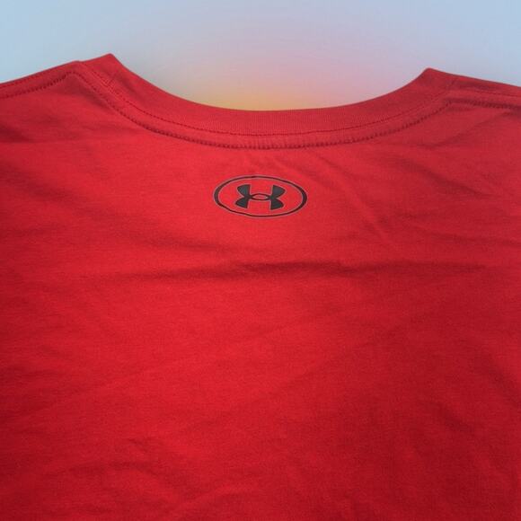 UNDER ARMOUR Men’s 2XL Red T-Shirt - Picture 4 of 4